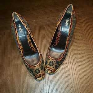 Fendi | Monogram Printed Wedge